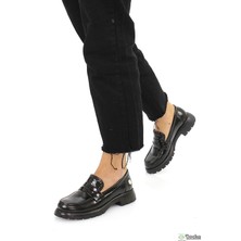 Mammamia Kadın Hakiki Deri Mevsimlik Loafer Günlük Ayakkabı M26/KA795