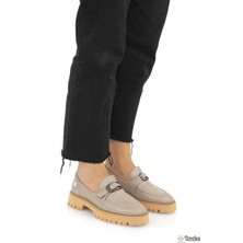 Mammamia Kadın Hakiki Deri Kalın Taban Loafer Günlük Ayakkabı M26/KA820