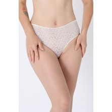 Loya Ekru Nirvana Yüksek Bel Külot