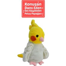 Şarjlı Dans Eden Konuşan Papağan Oyuncak, Ses Tekrar Eden, Müzikli, Sarı