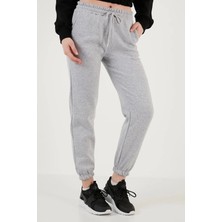 3 Iplik Şardonlu Paça Lastikli Eşofman Gri IS001