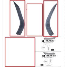 Toyoto Aurıs-Corolla Tampon Kose Koruyucusu Arka-Sağ-Sol Takım