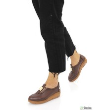 Mammamia Kadın Ortopedik Hakiki Deri Bağcıksız Ayakkabı M26/KA785