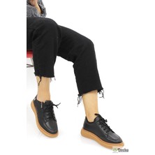 Mammamia Kadın Spor Tarz Ortopedik Hakiki Deri Günlük Ayakkabı M26/KA145