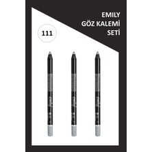Emily Waterproof Eye Pencil 3'lü Set No: 111