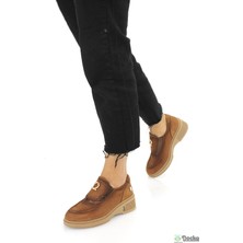 Mammamia Kadın Ortopedik Hakiki Deri Bağcıksız Spor Tarz Günlük Ayakkabı M26/KA7105