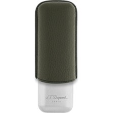 S.t. Dupont Deri Metal Puro Kılıfı Yeşil/krom 2li (60RING)