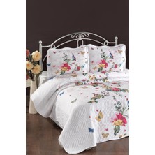 Anka Baskılı Kapitoneli Çift Kişilik Yatak Örtüsü