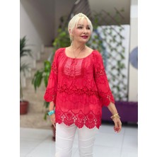 NC20428 Italyan Klasik Ipek Bluz Narçiçeği