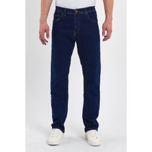 Yakamor Erkek Fermuarlı Klasik Düz Jeans