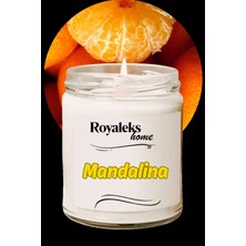 Doğal Özel Seri Kokulu Dekoratif Kavanoz Mum 210 cc - Mandalina Esansı -
