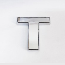 T Harfi  3,75 cm Krom Yapışkanlı
