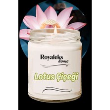 Doğal Özel Seri Kokulu Dekoratif Kavanoz Mum 210 cc - Lotus Esansı -