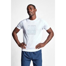 Lescon Beyaz Erkek Koşu Kısa Kollu T-Shirt 22B-1015