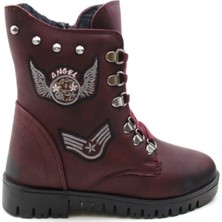 Kız Çocuk Bordo Su ve Soğuk Geçirmez Bot 630-P