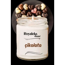 Doğal Özel Seri Kokulu Dekoratif Kavanoz Mum 210 cc - Çikolata -