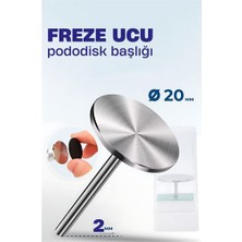 Derin Stok 20 mm Pododisk Başlığı  Pododisk Freze Ucu Profesyonel Paslanmaz Çelik