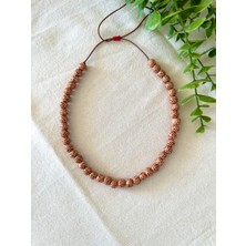 Yuvarlak Ahşap Etnik Kolye