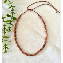 Silindir Ahşap Etnik Kolye