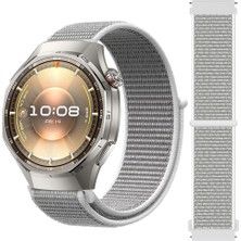 Huawei Watch Gt6 Pro 46MM Ile Uyumlu Ayarlanabilir Cırt Cırtlı Yumuşak Spor Kumaş Örgü Kordon
