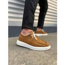 JY170 Tornado Bağcıklı Süet Erkek Günlük Spor Klasik Ayakkabı Sbt - Taba