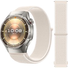 Huawei Watch Gt6 Pro 46MM Ile Uyumlu Ayarlanabilir Cırt Cırtlı Yumuşak Spor Kumaş Örgü Kordon