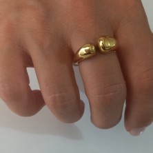 Çelik Ayarlanabilir Gold Renk Yüzük