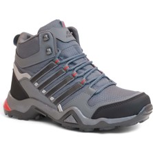 2226-FORZA Anatomik Kaydırmaz Tabanlı Soft Shell Outdoor Trekking Erkek Bağcıklı Spor Bot - NKT02226-FÜME-40