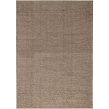 2413 Vizon - Akrilik Dokuma Halı | Düz Renk Saçaklı Model