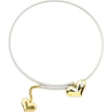 Kalp Tasma Kolye - Gümüş