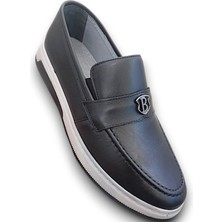 Alvino 359 Siyah Hakiki Deri Hafif Rahat Günlük Erkek Ayakkabı