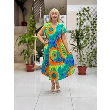 FD17133 Viskon  Elbise