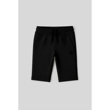 Siyah Standart Fit Basic Performans Erkek Çocuk Şort - 11303