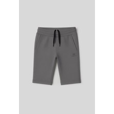 Koyu Gri Standart Fit Basic Performans Erkek Çocuk Şort - 11303