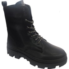 Dualipa 650033 Siyah Taşlı Kadın Postal Bot