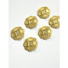 Italyan Ceket Düğme Takımı Vintage / Mat Gold / 6'lı Set / 2,5 cm