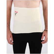 Ekru Yün Süper Ince Bel Korse Unisex Ekru Günlük Yünlü