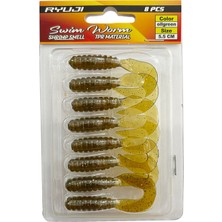 Ryuji Swim Worm 5.5cm 8 Adet Lrf Silikon Yem
