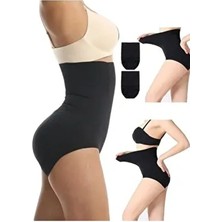 Doğum Sonrası Siyah 1 Beden Küçük Gösteren Yüksek Bel Toparlayıcı Sıkılaştırıcı Slip Korse Külot