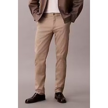 Erkek Slim Fit Esnek Kumaşlı Chino Pantolon - Bej