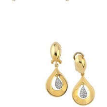 Altın Taşlı Set Küpe