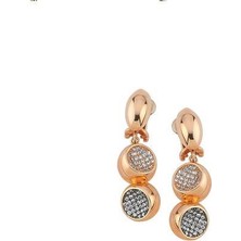 Altın Taşlı Set Küpe