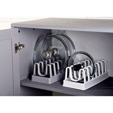 Tencere Kapak Düzenleyici 6 Bölmeli Tencere Kapağı Organizeri