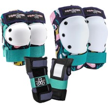 Triple Eight Saver Series Floral Dizlik Dirseklik Bileklik Seti M