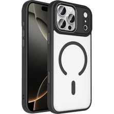 Apple iPhone 17 Pro Kılıf Wireless Şarj Özellikli Zore Krom M-Safe Silikon Kapak