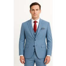 Yelekli Takım Elbise Slim Fit