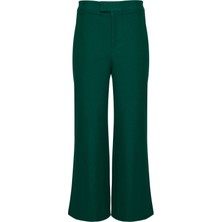 Yeşil Yüksek Bel Culotte Pantolon