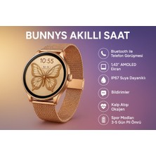 Xiamoi Mix Fold 4 Uyumlu 1.43" Amoled Ekran Akıllı Saat – Su Geçirmez Kadınlar Için