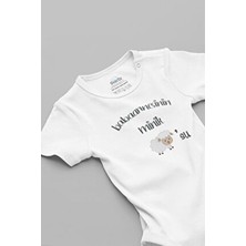 Overoz Organik %100 Pamuk Bebek Body Uzun Kollu Çıtçıtlı Zıbın Unisex 0-12 Ay