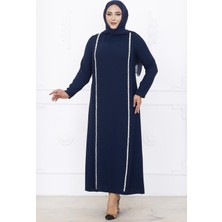 Amine Hüma Yakut Abiye Elbise Lacivert